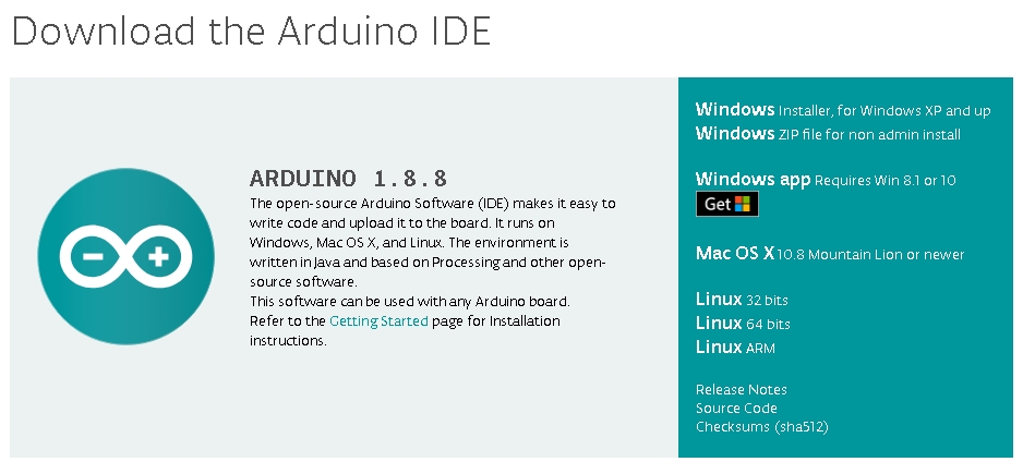 Інтерфейс програми Ардуіно